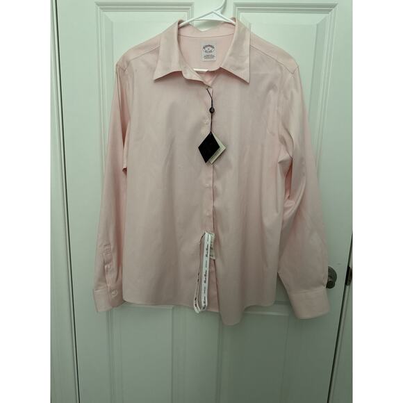 Brooks Brothers Tops - NWT Brooks Brothers Pink Cotton Blend Womans Shirt Size 16